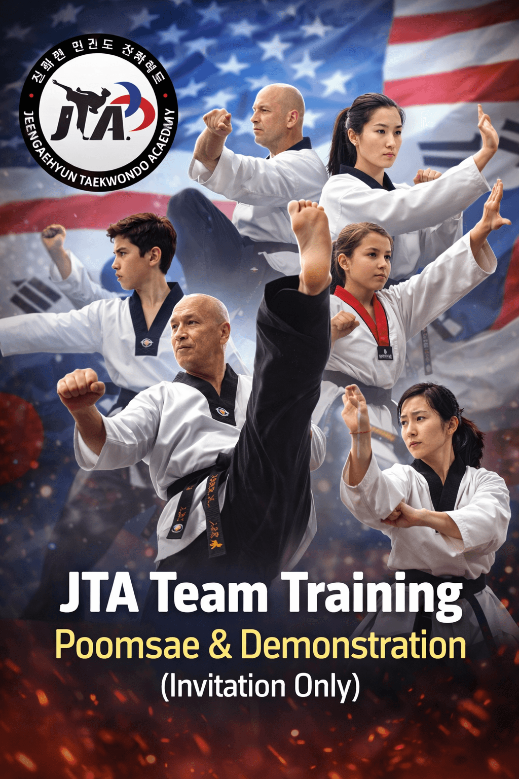 JTA Team Training — Poomsae & Demonstration (Invitation Only)